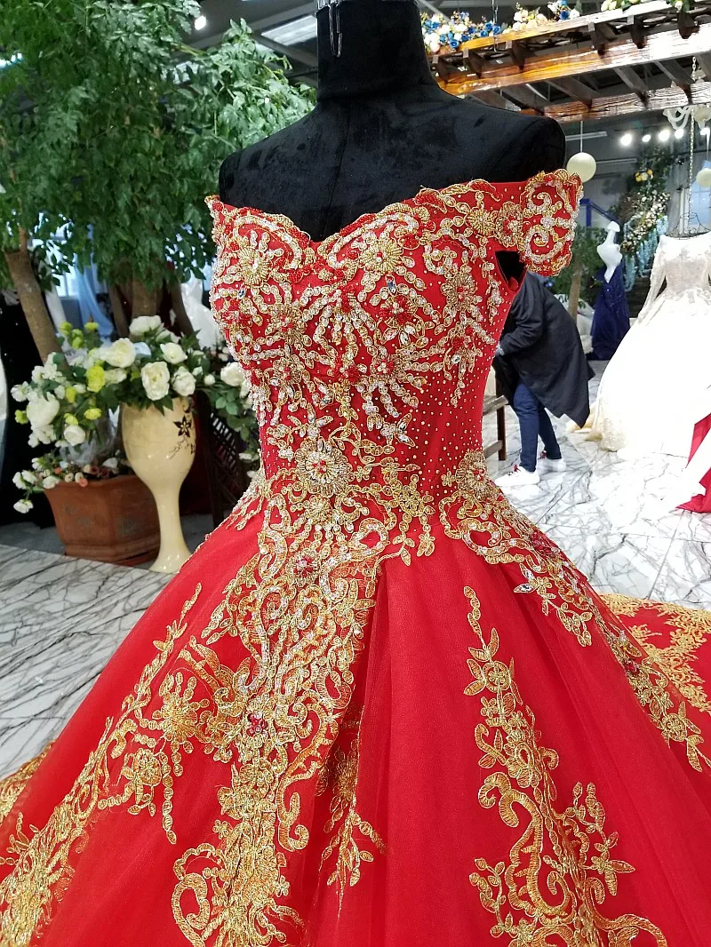 AIJINGYU Топ свадебное платье es платья плюс размер с королевским шлейфом пышные жемчужные бусины настоящий образец платье современное