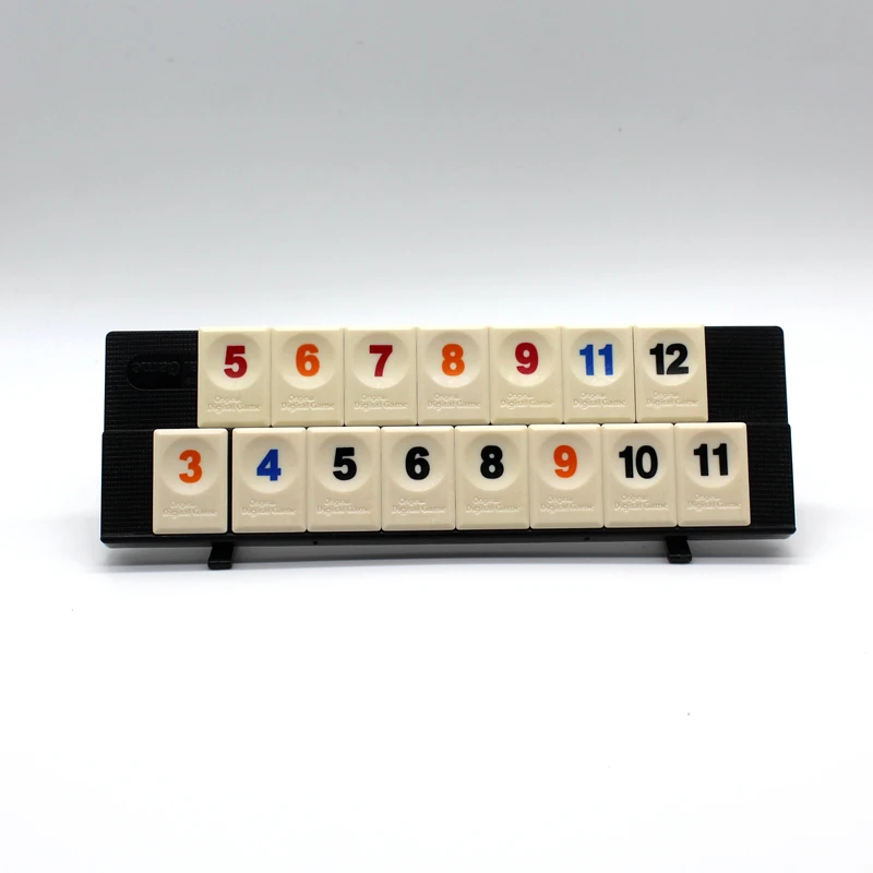 Портативная настольная игра Rummikub Israel Mahjong для 4 игроков, размер 2*2,8 см, Инструкция на английском языке