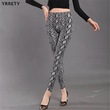 

YRRETY High Waist Stretch Leggings Women Fitness Clothes 2020 Slim Snake Printing Women's Pants Printing Female Sexy Leggings