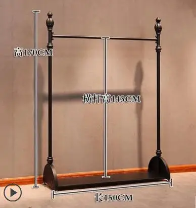 European Tieyi clothing store rack display rack floor-to-floor women's clothing store shelves Textile Gondola is hanging clothes