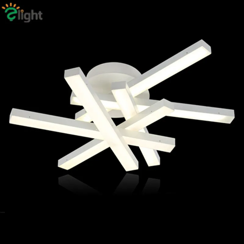 

Modern Simple Acrylic Led Ceiling Chandelier Lights Rotatable Oblong Bedroom Dimmable Led Chandeliers Lighting Chandelier Lamp