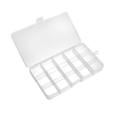 Uxcell 2 шт. фиксированной коробка для хранения компонентов 10/12/15/24 Сетки электронных компонентов контейнеры инструмент Коробки для гвозди-шурупы орехи