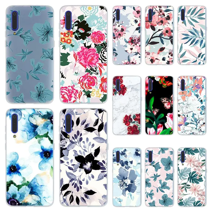 pastel leaves Soft TPU Case For Xiaomi Mi 12 11 Pro Ultra 10 9 8 SE 6X A3 A2 LITE cc9 cc9e Cover | Мобильные телефоны и
