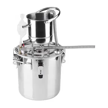 

1 * Wine Making Device Small Home Brew Stainless Steel Boiler Alcohol Wine Making Device Kit Water Distiller Equipment
