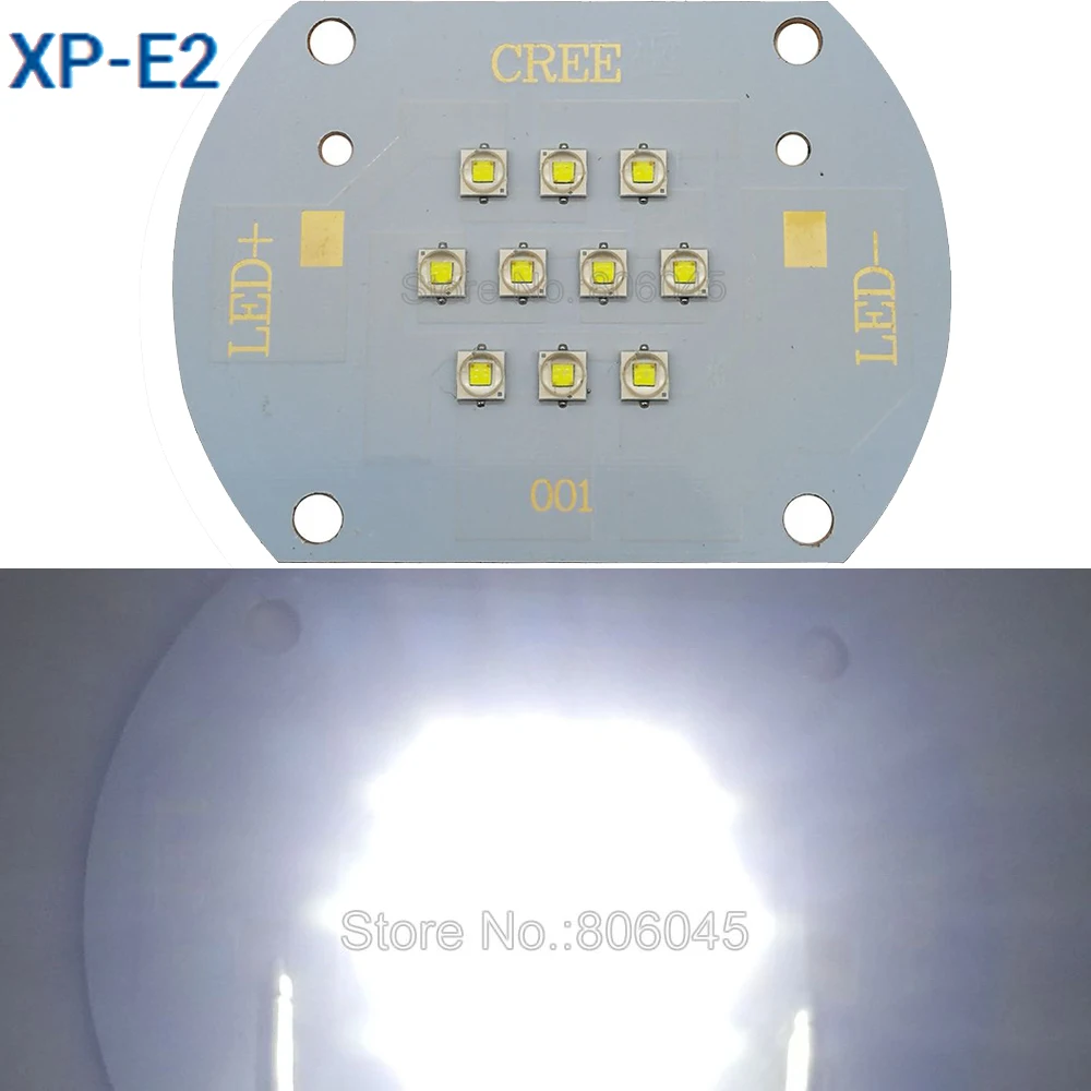 

30W Cree XLamp XP-E2 XPE2 10LEDs Cool White 6000K - 6500K 2220LM 1000mA DC30-36V Multichip LED Emitter Lamp Light Module