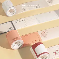 Оригинальный Kawaii Kitty Васи клейкие ленты украшения для ежедневника простой записываемый маскировки клейкие ленты DIY Дневник стикер