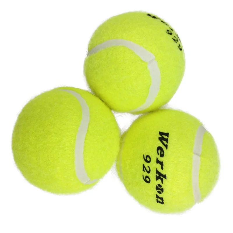 3pcs Tennis Training Ball for Training Beginner Yellow High Elasticity