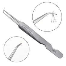 AS10 прецизионный Пинцет для объемных ресниц 3D норковые Индивидуальные ресницы наращивание ресниц прививка из нержавеющей стали точечный пинцет