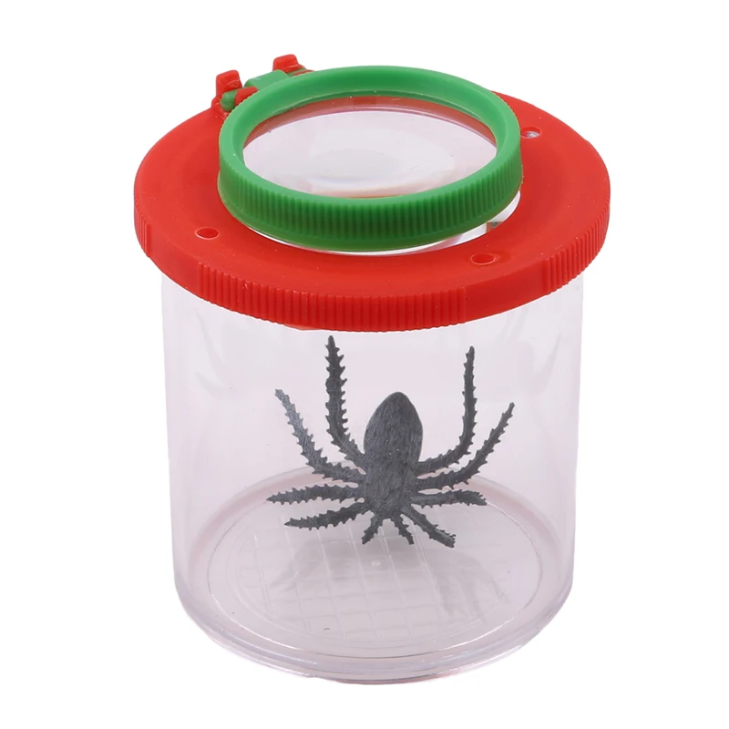 

1PC Plastic Bottle Insects Viewer Observation Insects Small Animal Magnifier Magnifying Glass Cylindrical Spider Educational Toy