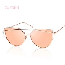 Новые солнцезащитные очки кошачий глаз женские винтажные модные зеркало из розового золота солнцезащитные очки уникальные плоские женские солнцезащитные очки Oculos UV400