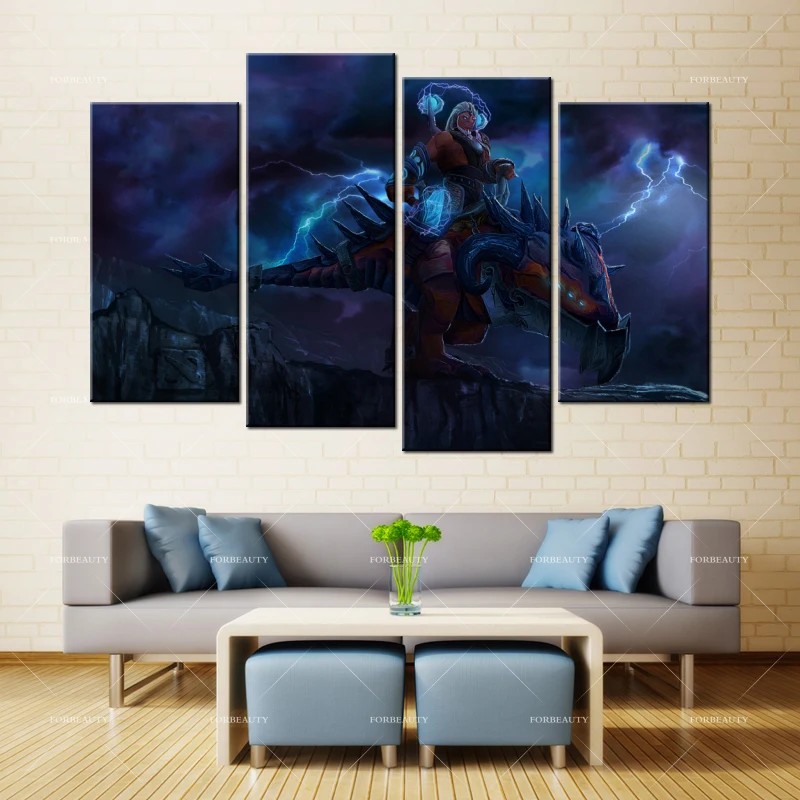  Forbeauty Canvas Painting Wall Art Disruptor Dota 2 Spray Printing Waterproof Ink Home Decor