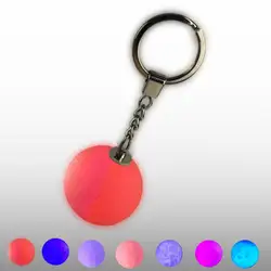 Портативный 3d Moon shape брелок Ночной свет-Rgb красочный 4 см легкий прочный и практичный подарок