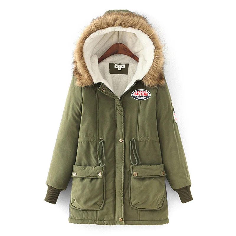 Capuchon Hiver Faxu Nouvelles De Veste Mince Femmes Col Fourrure Jaquetas 6 Doublure long 3 Feminino Parkas 4 1 5 À 2017 Épais Mujer Rembourré 2 Manteau Moyen Laine zqXZXA