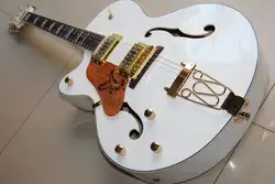 Оптовая левша cnbald GRE tsch 6120 Белый Brian setzer Джаз Электрогитары в белый 121008