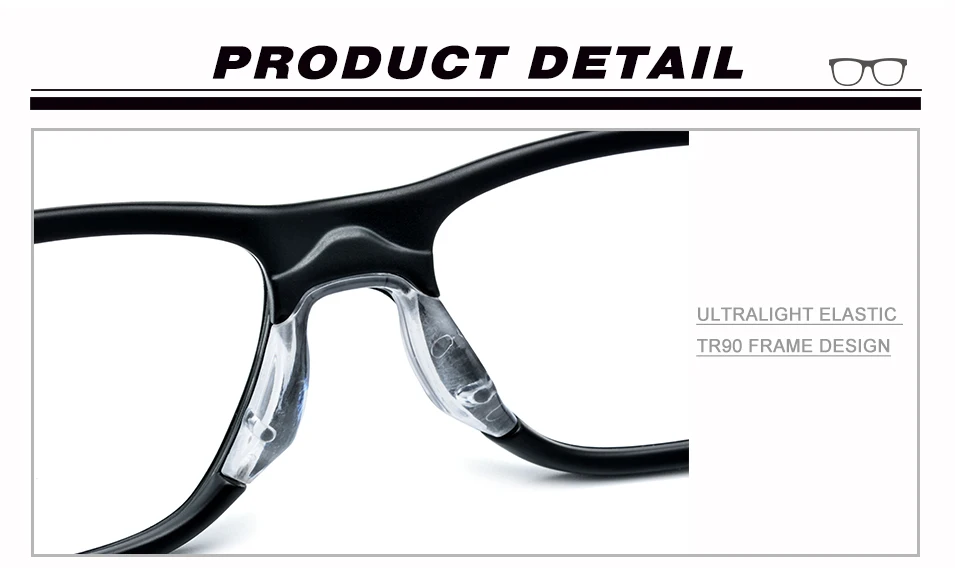 TR90, спортивные оптические очки, оправа, Мужские квадратные очки, очки, высокое качество, близорукость, для улицы, по рецепту, оправы для очков, 7208