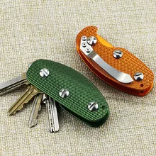 Многофункциональный алюминиевый смарт-брелок для ключей Органайзер Зажим Папка Сумка-брелок инструмент Мультитул Органайзер инструмент для выживания