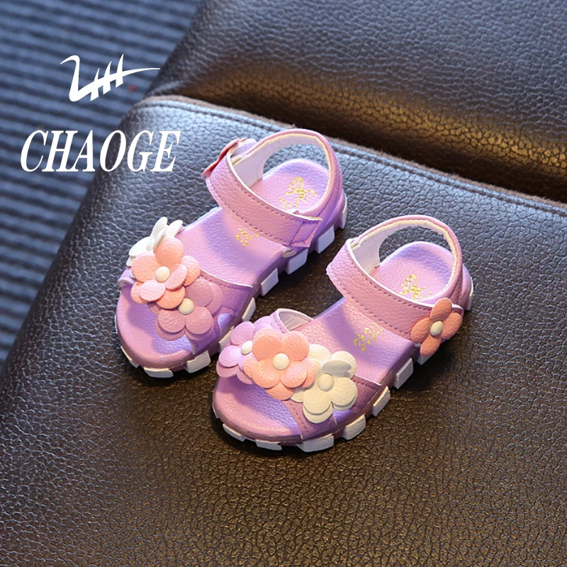

2018 Korean baby shoes non-slip soft bottom flower fish mouth shoes girls sandals free shipping #14