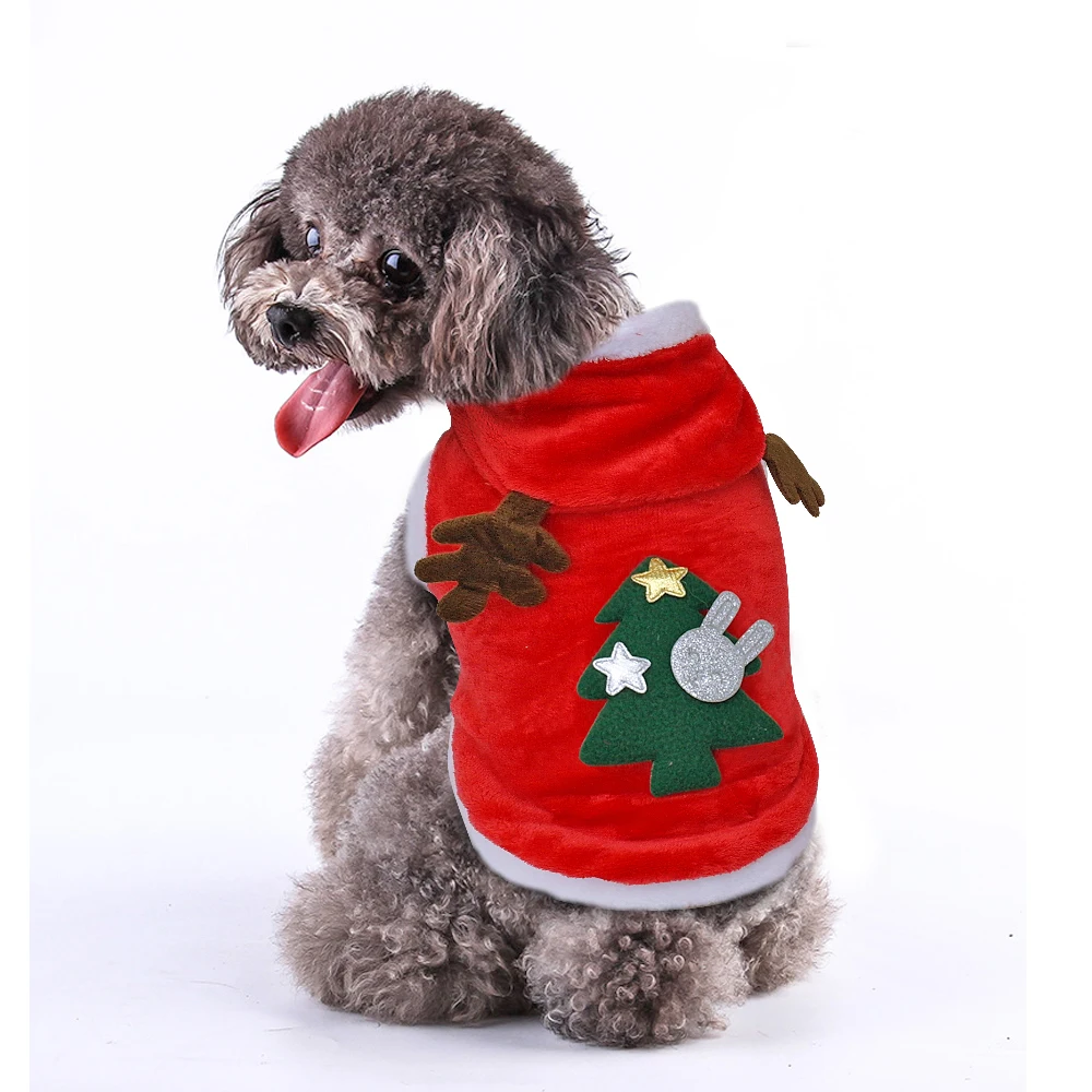 Lovely Dog Christmas Clothes Costume USBigStore