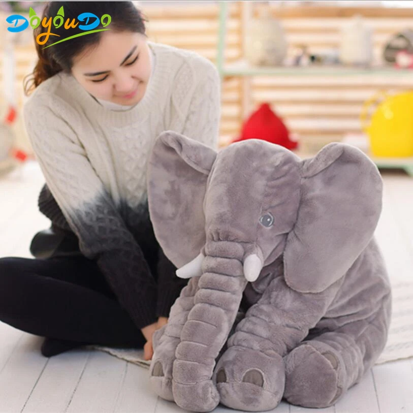 40 см плюшевые животные слон кукла прекрасный плюшевый слон Подушка Дети Детская комната кровать украшения игрушки подарки на день рождения