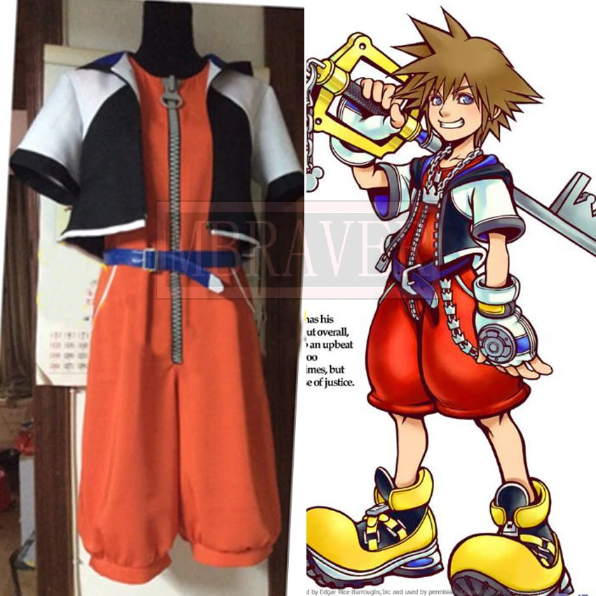 Kingdom Hearts 1 Sora Cosplay Costume Adult Halloween Custom Made Movie Cos Halloween Chainsaw Costume Pairshalloween Belly Dance Costumes Aliexpress