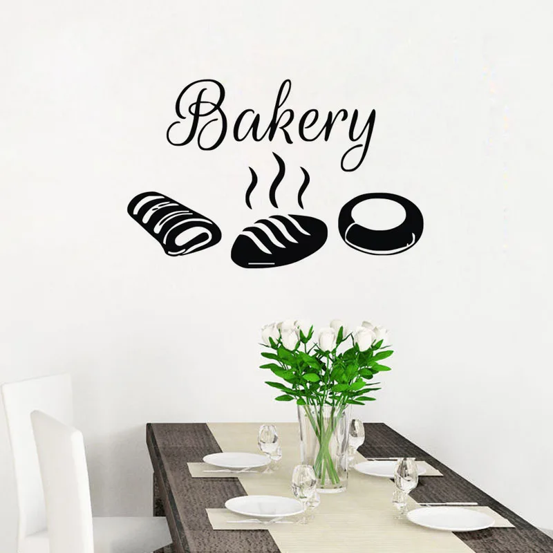 bakery wall stickers kitchen waterproof decorative stickers bread