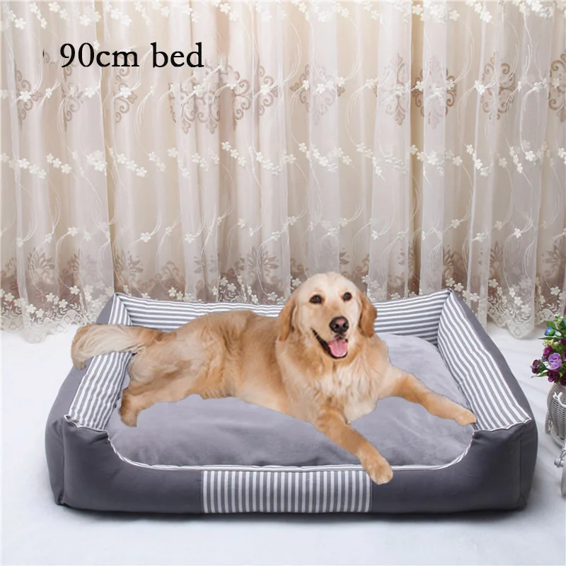 Собачья кровать для больших собак, водонепроницаемая собачья кровать, брезентовый коврик, съемная и моющаяся теплая подушка для кошек, собачьи постельные принадлежности
