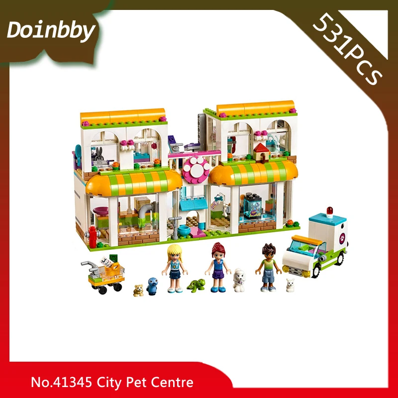 

531pcs Friends Series Heartlake City Pet Centre Set Building Block Bricks Girls Gifts Toys Compatible with Legoings 41345