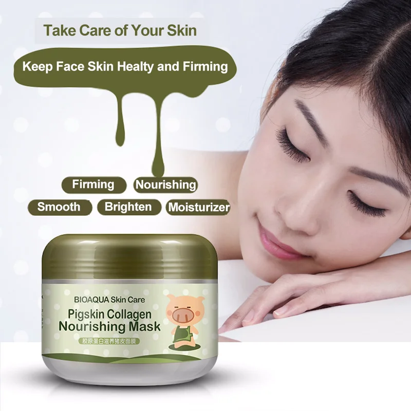 

Little Pig Boar Skin Collagen Nourishing Mask Carbonated Bubble Clay Moisturizing Mask Brighten Skin Care Set Bubble Mask TSLM1