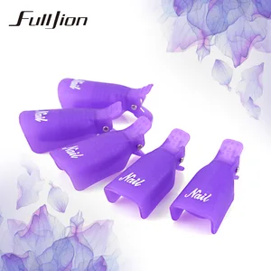 Fulljion 5 шт./компл. ногтей гель для снятия лака клипы средство для покрытия лаком Soak Off Обёрточная бумага для инструменты для макияжа и ногтей чистого ногтей Кепки гель для удаления - изображение