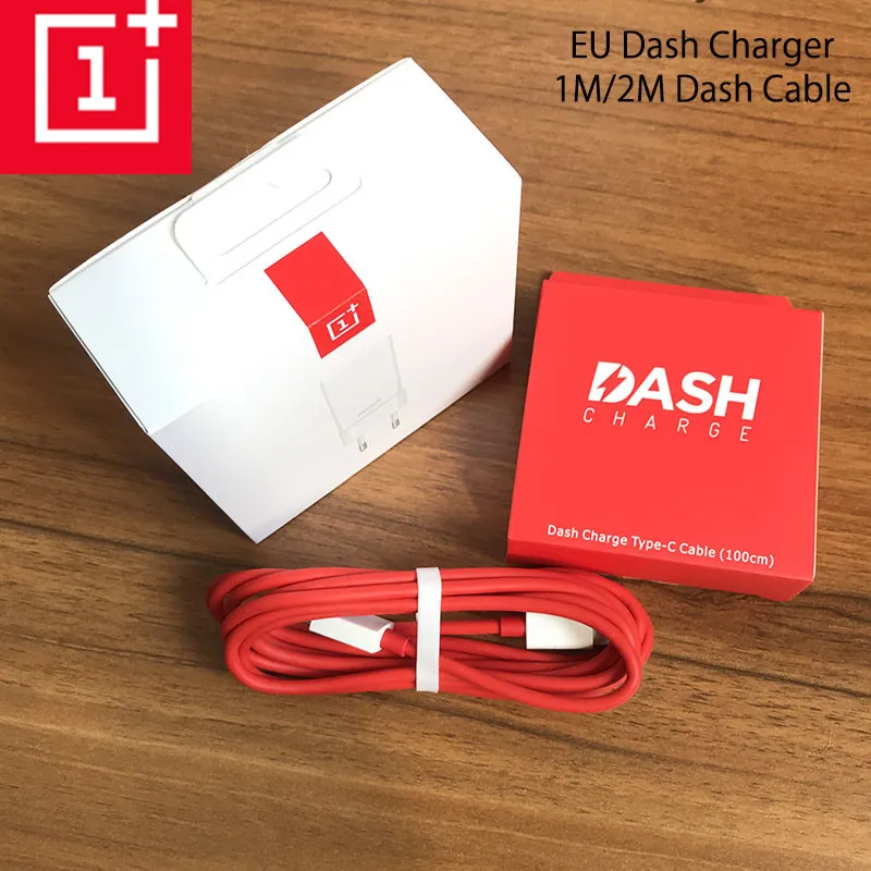 

100% Original Oneplus 6T Dash Charger 5V 4A USB EU Fast Charging Adapter 1M/2M Data TYPE C Dash Cable For Oneplus 3 3T 5 5T 6 6T