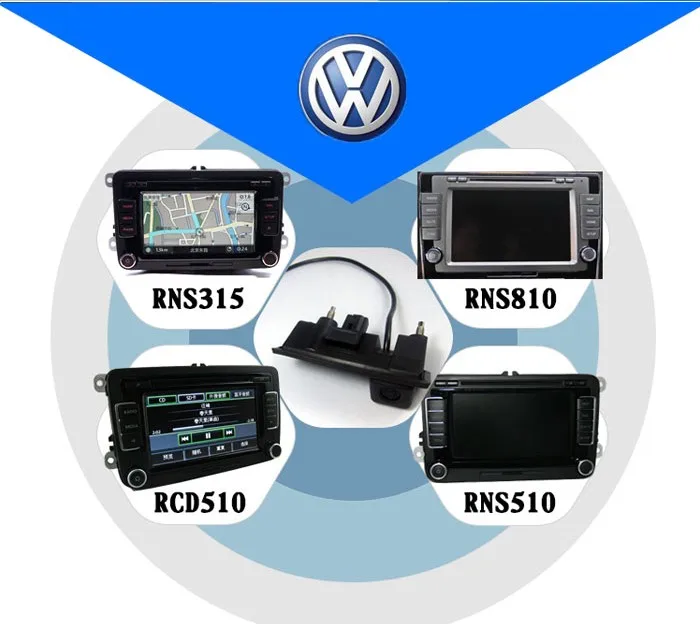 RGB заднего вида камера rvc для VW Jetta Tiguan Passat RNS510 RCD510 56D 827 566A