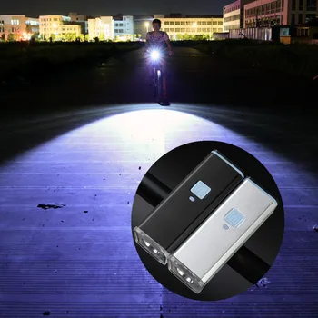 

T6 LED Bike Light Front Head Light Cycling Lamp Waterproof Spotlight Protable Flashlight Camping Pocket Lighting USB Recharge