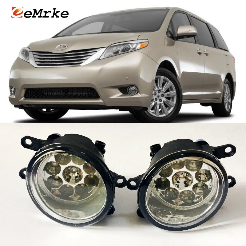 EEMRKE автостайлинг для Toyota Sienna 2011-2017 SMD 9-штук светодиодные галогенные