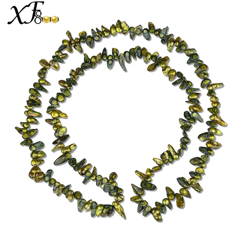 

[XF800]Baroque Natural Pearl Necklace For Women With Wedding Birthday Gift Box Pearl Jewelry Fashion Long Necklace [X207]
