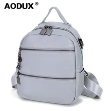 100% Genuine Leather Women Backpack Real First Layer Cow Leather Ladies' Backpacks Travel ipad Cowhide Female Bags vintage casual designer genuine first layer cowhide hand painting girls small red backpack ladies women leather travel backpack