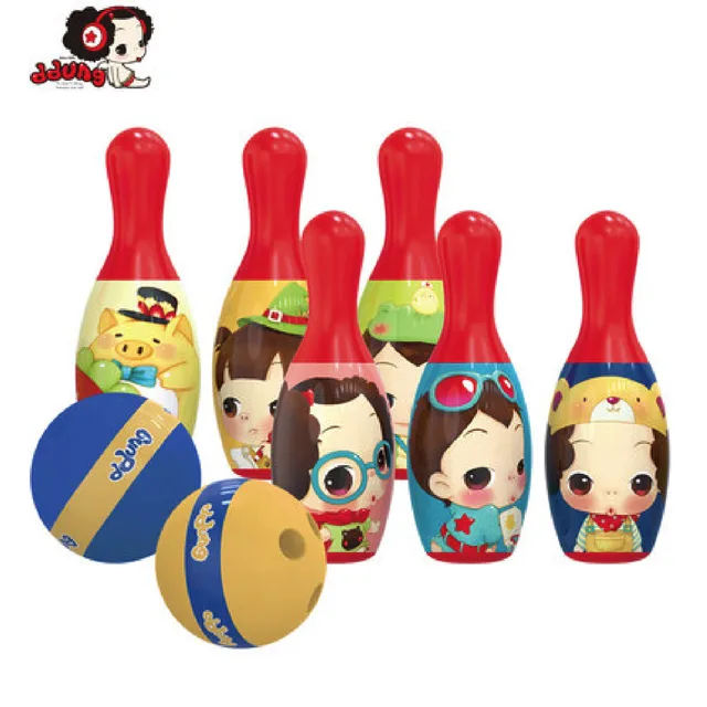 Best Offers Ddung Official Gift Packaging Bowling Sport Toys  Set Indoor Outdoor Baby Training Soft Parent-child Toys Gift For Boys Girls