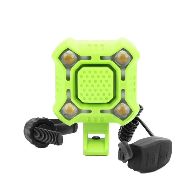 2 in 1 Bicycle Bell Bike Light USB Charging 120db MTB Road Bike Front Handlebar Electronic Horn Waterproof Cycling Lamp PA0117 (5)