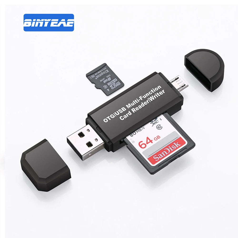 

Micro USB to Type C Adapter Support Micro SD/SD Card/USB Reader Data Transfer OTG Adapter Converter for Android Phone dropship