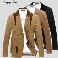 Мужской повседневный костюм корейский тонкий тип хлопок однобортный маленький костюм большой размер куртка AL749