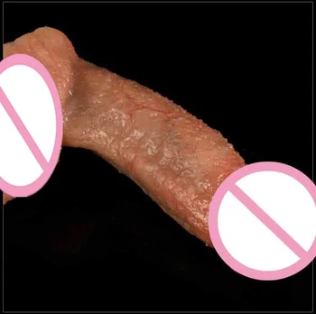 Soft Real Skin Silicone Huge Dildo Realistic Suction Cup Dildo Male Artificial Rubber Penis Female Dick Sex Toys For Women Dildo 6