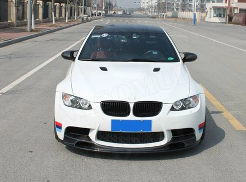 Передний спойлер из углеродного волокна для BMW 3 серии E90 E92 E93 M3 2009-2012 GT-SV, стильный передний бампер, защита подбородка