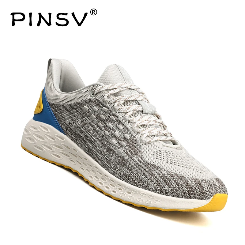 

Flyknit Men's Sneakers Male Casual Shoes Lace up Comfortable Shoes Men Breathable zapatillas hombre Plus Size 36-47 PINSV