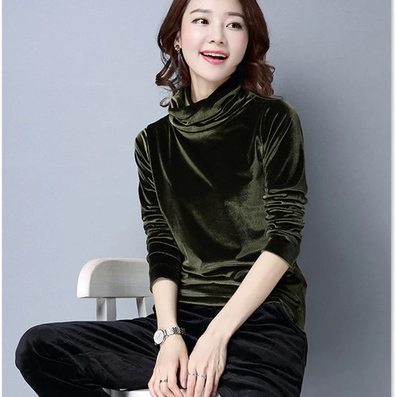 velvet tops womens plus size