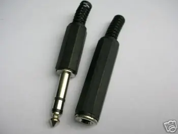 

25-Pair Stereo Male/Female TRS 1/4" Plug Connector SPP