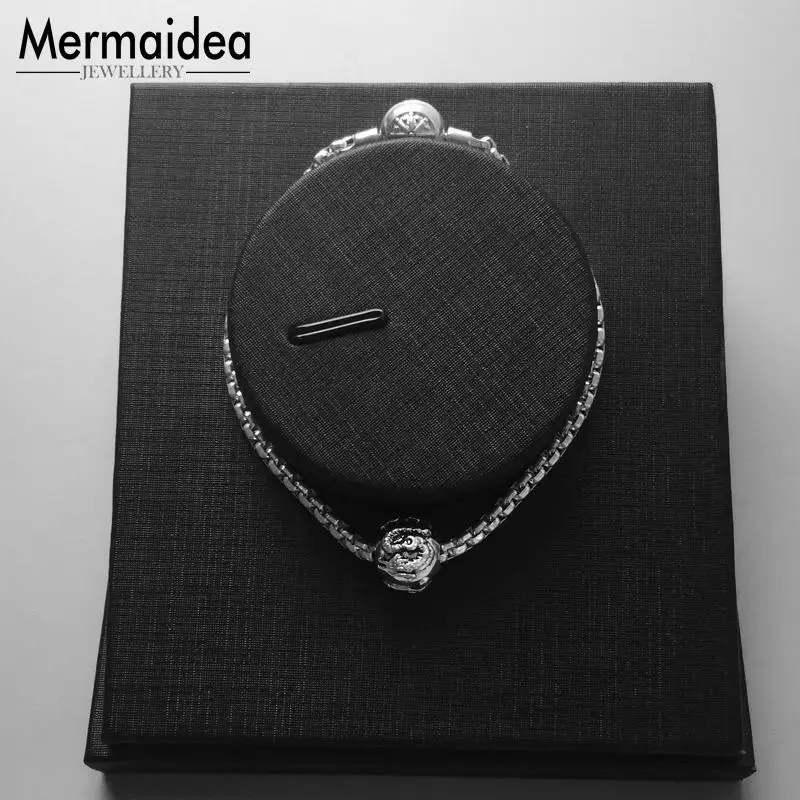 Бусины сделай сам бусины с драконом модное посеребренное ювелирное изделие