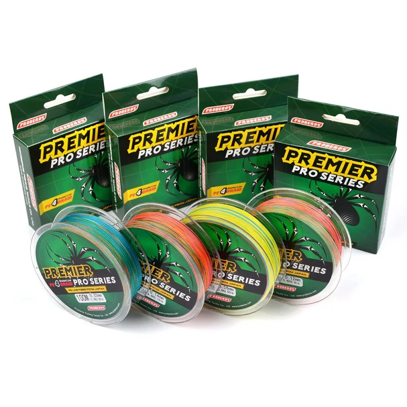 Outdoor 100m 4 Stands Braided Fishing line PE Line Colorful Multifilament Braided Fishing Line Super Strong Fishing Rope