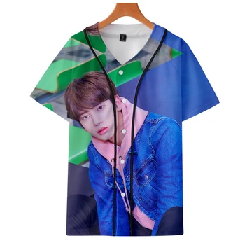 

TOMORROW X TOGETHER Member hot unisex cos Bottom shirt autumn Short-sleeved baseball couple love parent-child