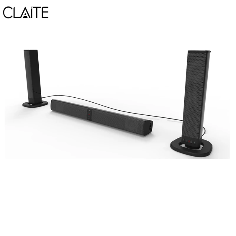 

CLAITE Multifunctional Home TV Theater Soundbar Detachable bluetooth Speaker Subwoofer 3.5mm FM Radio Separated Stereo Speakers