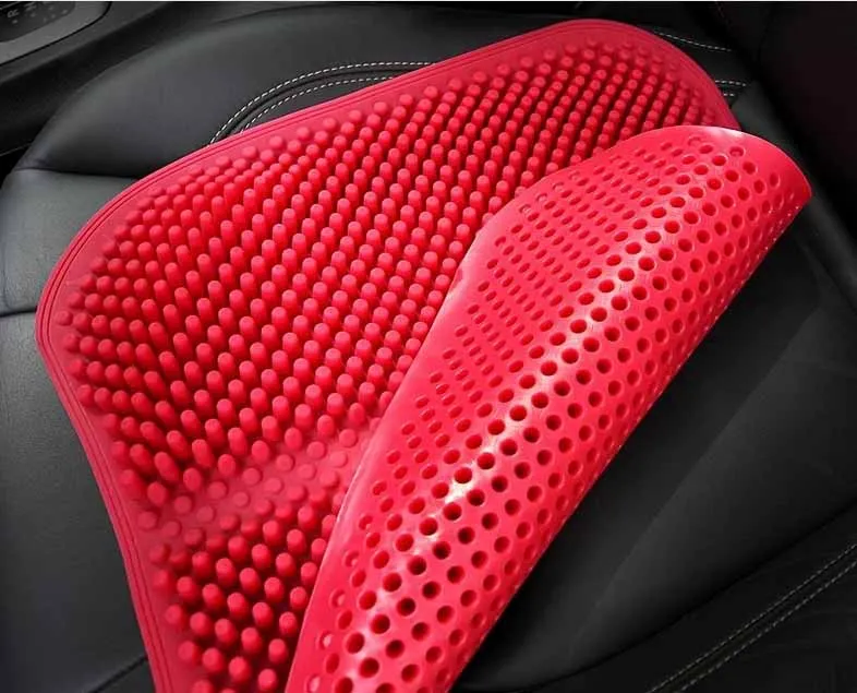 3D سيارة وسائد للمقعد تدليك سيليكون تنفس السيليكا هلام السيارات سيارة يغطي كنبة مكتب مخدة كرسي