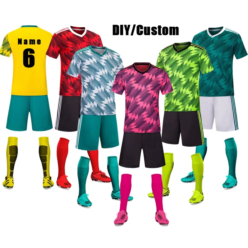 Adult Custom Soccer Jerseys Sports Kit Mens Football Jerseys sets DIY